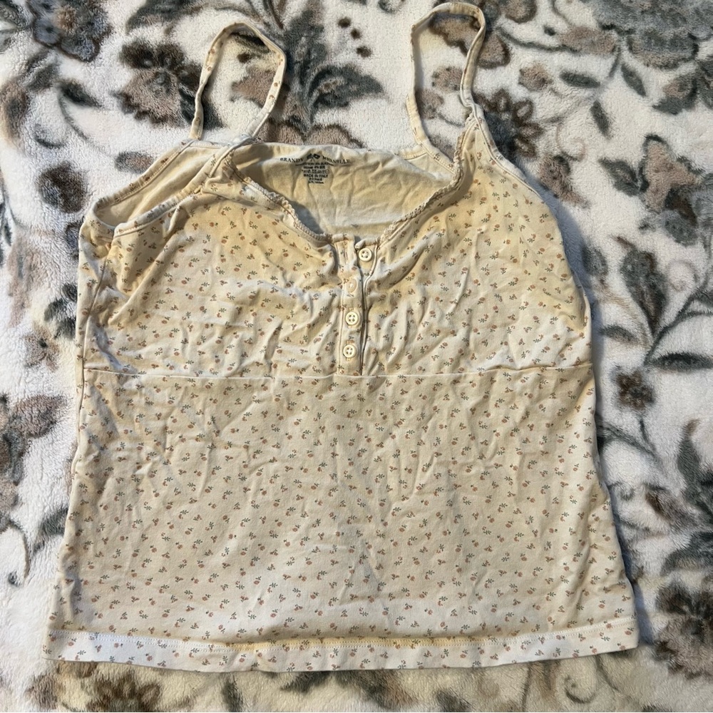 Brandy Melville Pink Floral Cami Tank
